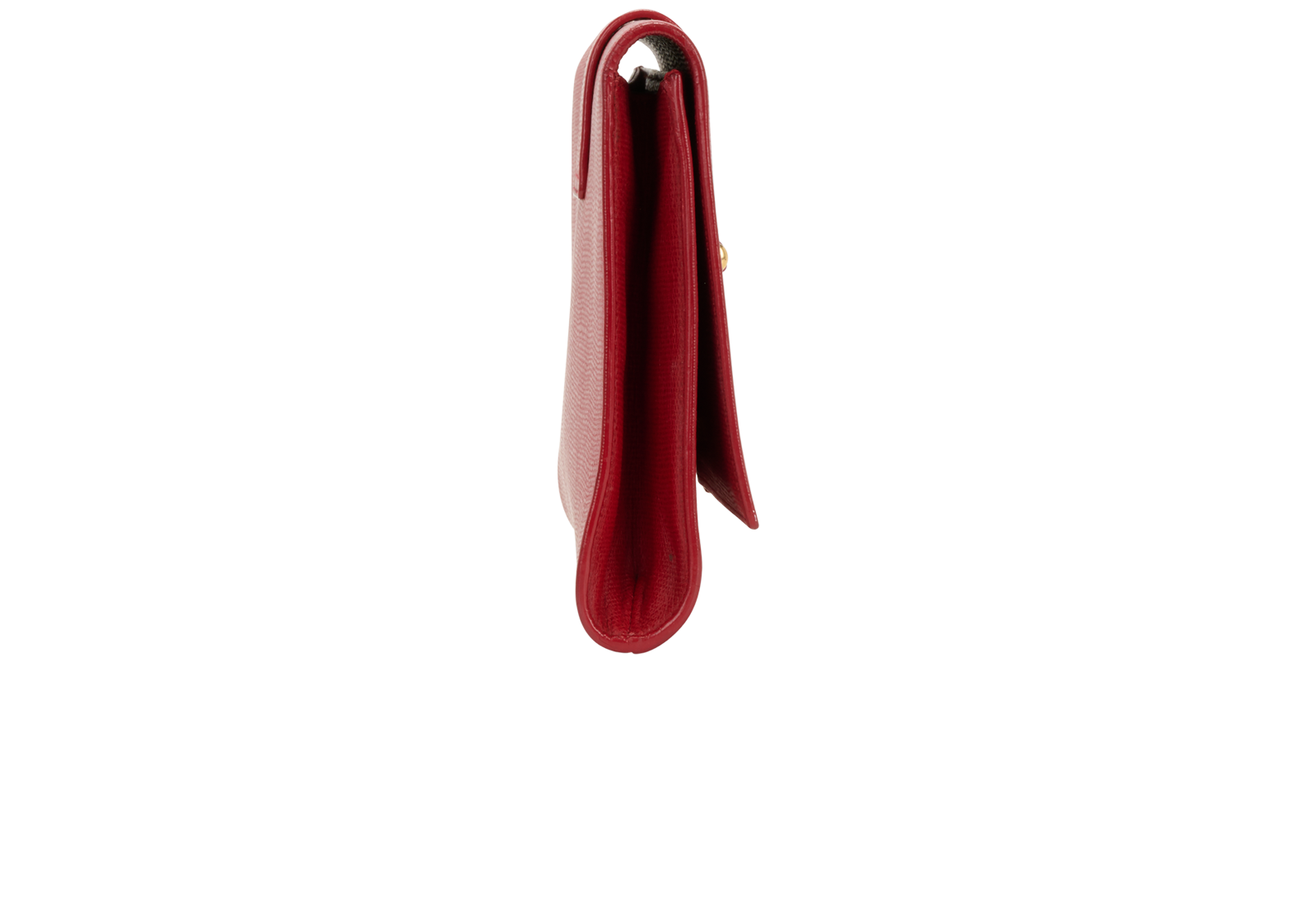 Ligne Y Clutch, &pound;320, Handbags, Red, Leather, Side view